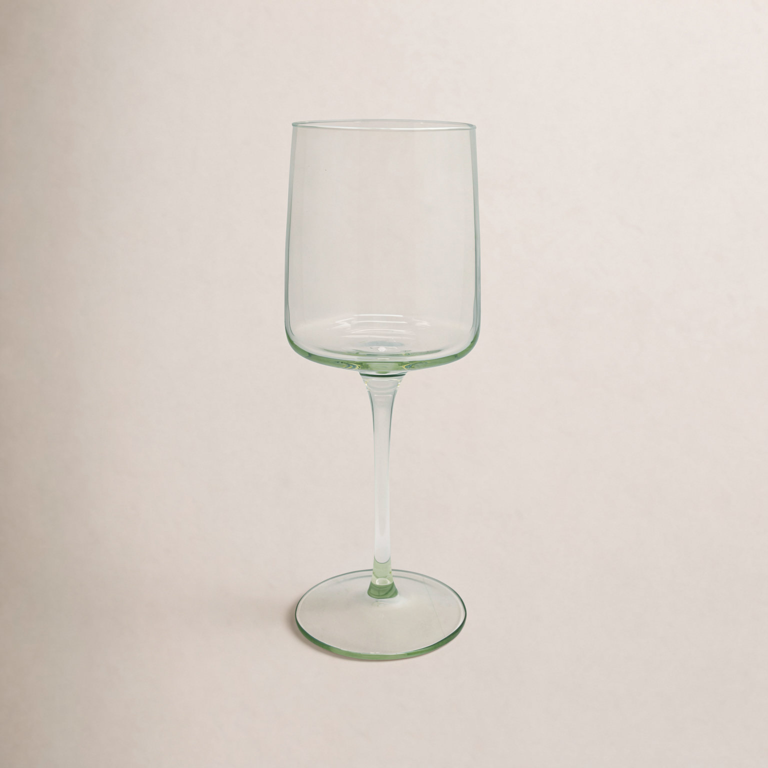 Fine Line Wine Glass, Green