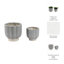 Ensemble de 2 pots décoratifs modernes Aedin-70575884