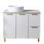 Ensemble de meuble-lavabo simple blanc 36 po