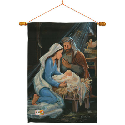 Ensemble de drapeaux en polyester 40 x 28 po Nativité
