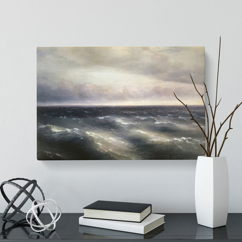 The Black Sea by Ivan Aivazovsky - Wrapped Canvas Painting, 40cm H x 60cm W x 3cm D
