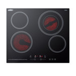 Summit Appliance 24" Wide 230V 4-Burner Radiant Cooktop