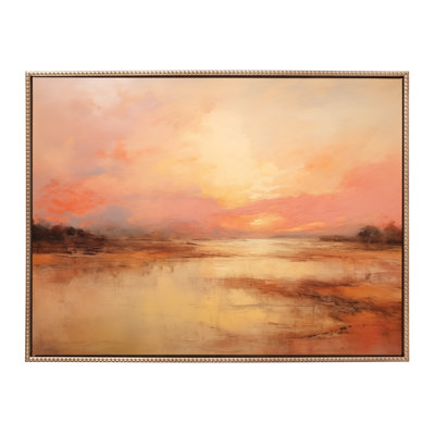Coucher de soleil, art mural encadré