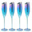 4 Piece 177ml Glass Flute Set
