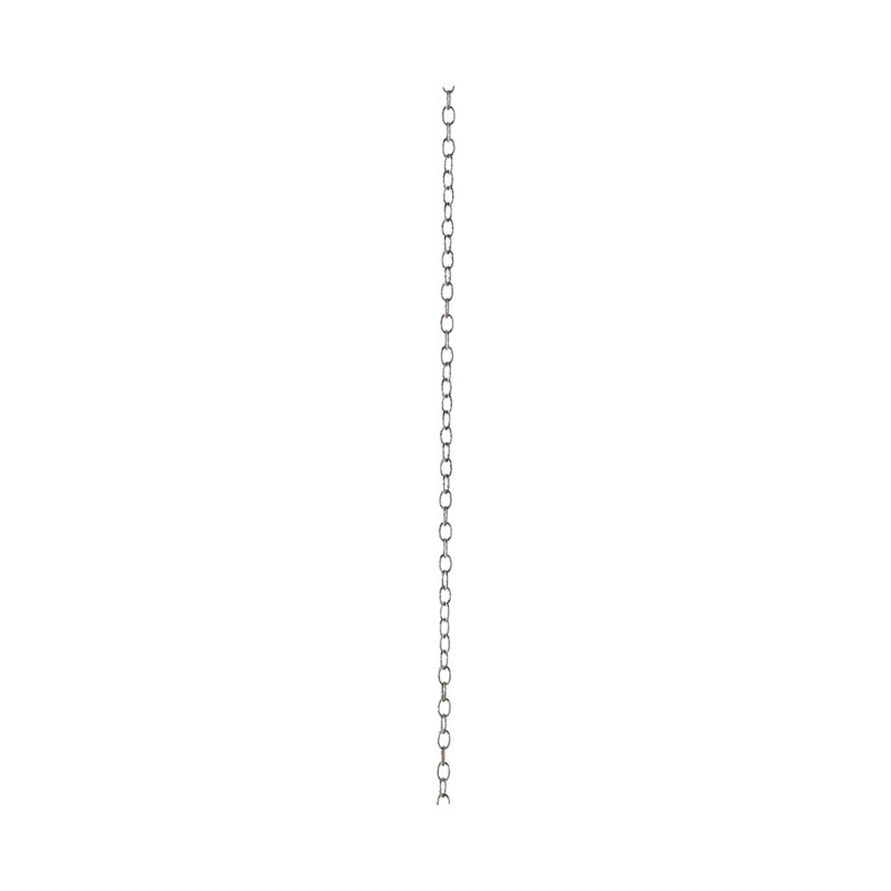 3' Painted Contemporary Gold Chain, Textured Silver, 36" H x 0.25" W x 0.25" D