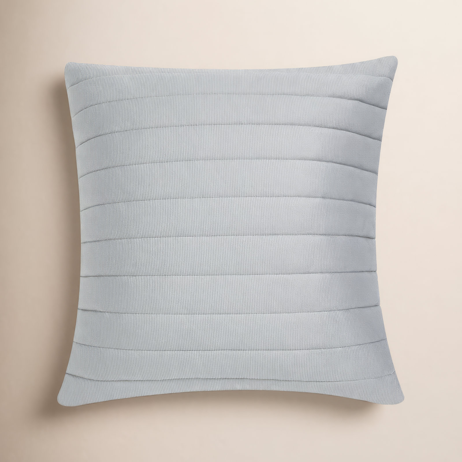 Valletta 20" Square Quilted Decorative Throw Pillow, Mocha