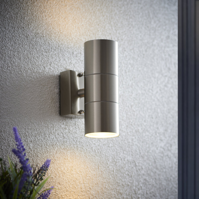 Arney Silver 2 - Bulb 16.5cm H Outdoor Armed Sconce