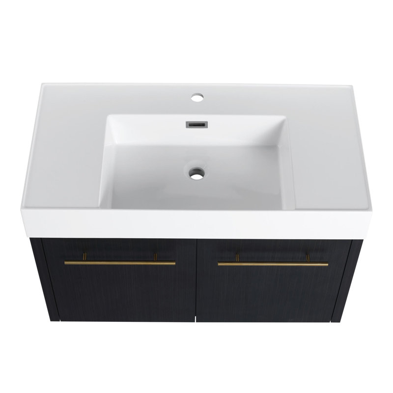 Ensemble de meuble-lavabo simple 35,4 po avec plateau Toisha