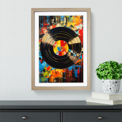 Vinyl Record Abstract No.3 - Framed Print