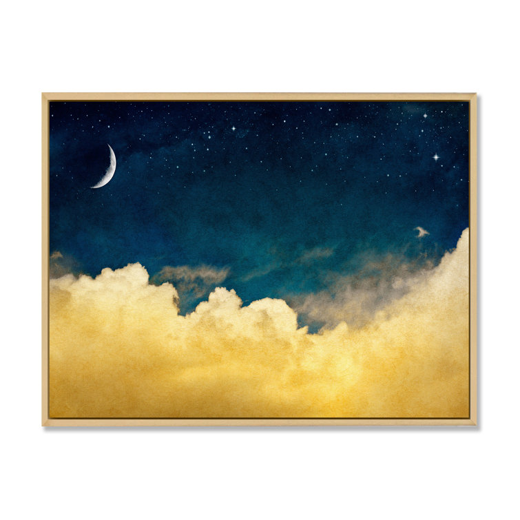  Kitchen Mat Set of 2, Abstract Art Clouds and Sky