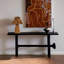 Console noire en bois massif-1300522073