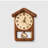 Brown Irregular Shape Pendulum Solid Wood Wall Clock