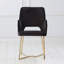 Fauteuil en tissu noir