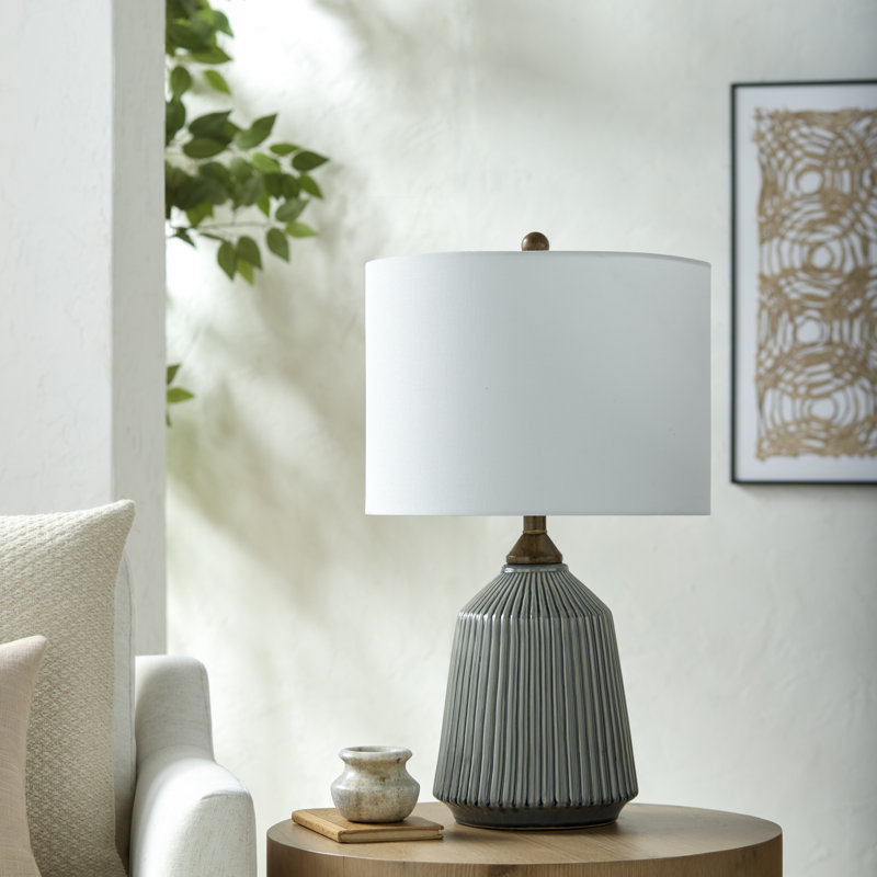 Lampe de table Teasley, Gris