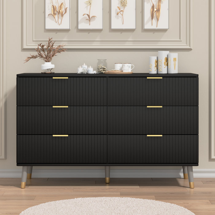 Mercer41 Vinuki 6 - Drawer Dresser | Wayfair