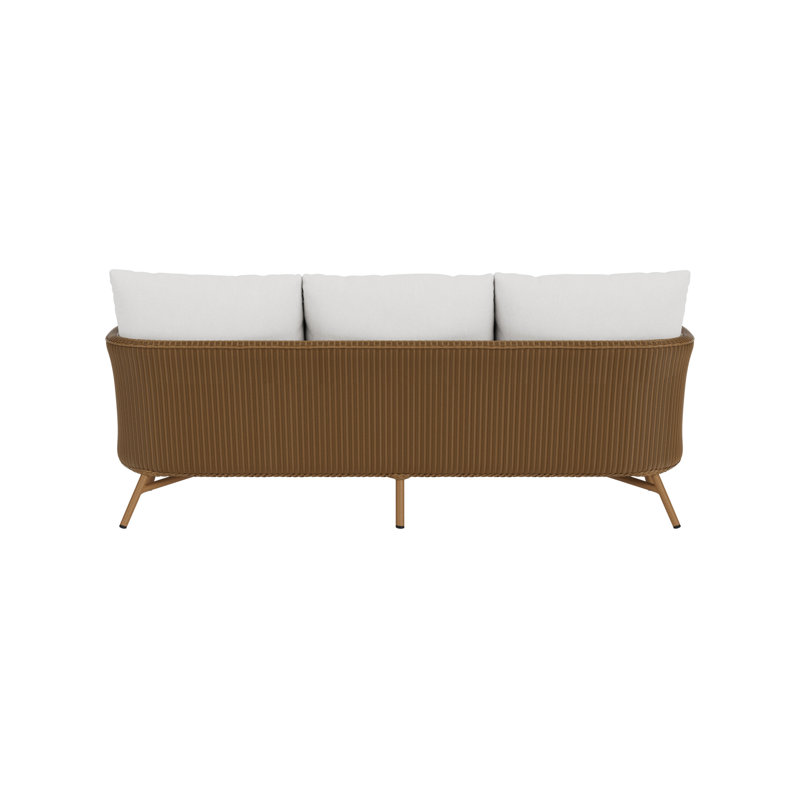 Essence Outdoor 3 - Seat Patio Sofa, Canvas Natural, Hickory