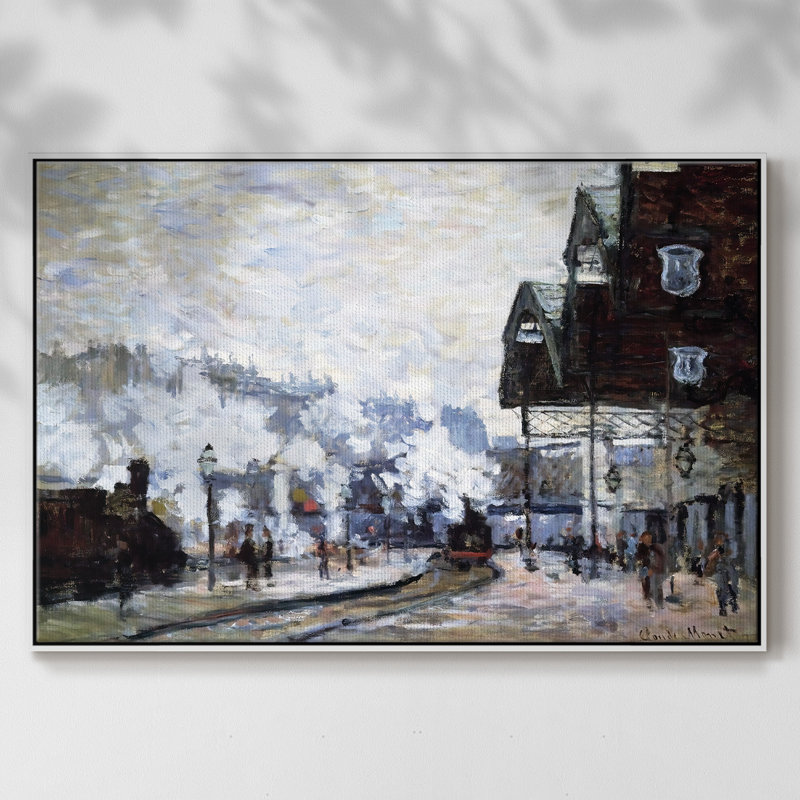 Saint encadré sur toile, Toile tendue avec cadre blanc, H 25 po x l 37 po x P 2 po