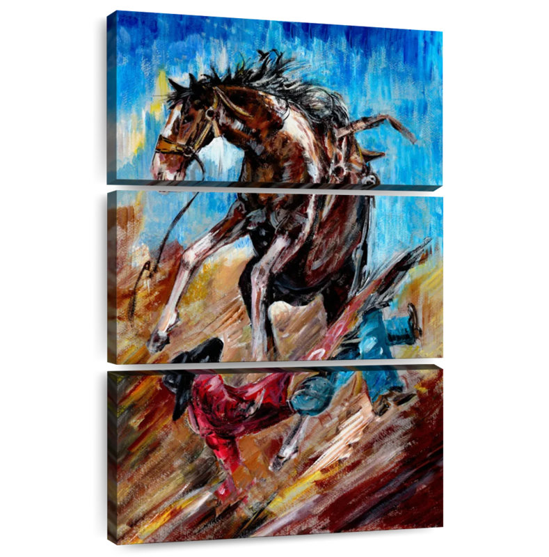 Lelar Fallen Cowboy, 50" H x 32" W