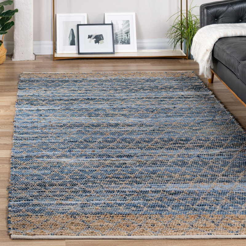 Aalam Jute / Sisal Abstract Indoor Rug, Rectangle 4'1" x 6'1"
