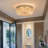 Crystal Chandelier Semi Flush Mount Ceiling Light Fixture Modern Chandeliers For Dining Room Living Room Bedroom-2019291825-2019291827