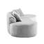 Design simple, gris, flanelle incurvée, touche confortable, allongé, relaxant, salon délicat à lire seul,-1868078656