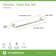 Identity 24" Extra Long Wall Mounted Towel Bar with Installation Hardware