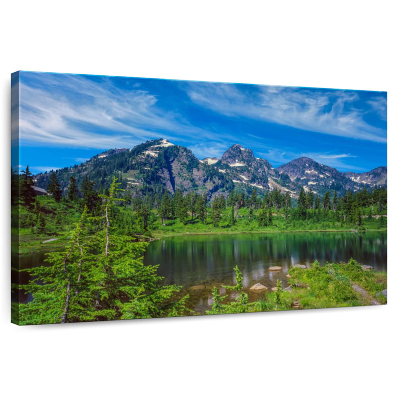Alvord Springtime At Mount Baker, 16" H x 24" W