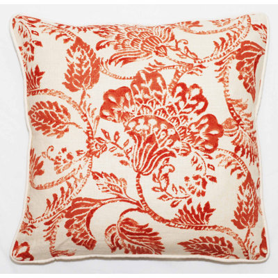 Housse de coussin en lin carrée/insert Bali