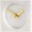 Analog Marble Quartz Tabletop Clock in White-1594676369