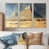 Toile naturelle avec cadre flottant