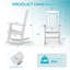 Ensemble de 2 chaises berçantes d'extérieur surdimensionnées-360946966