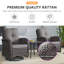 Ensemble de conversation de terrasse avec coussins 5 pièces Aluel-558659177-558659176