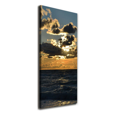 Sunset Sea - Wrapped Canvas Print