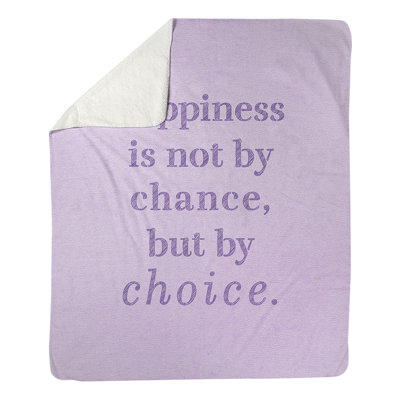 Couverture en molleton Faux Gemstone Happiness