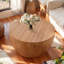 Table basse en forme de seau de style rétro, table basse