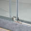 Porte de douche coulissante simple sans cadre 56-60 "x H 76" avec verre transparent antidéflagrant-47431430