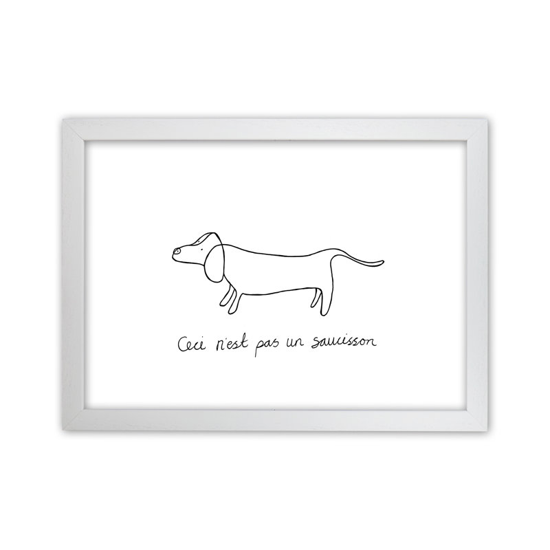 Pasunsaucisson by Carissa Tanton - Print, White Framed, 46cm H x 63cm W x 3cm D