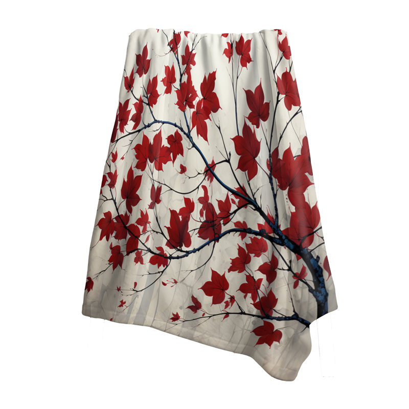 Jeté Red Leaves Scarlet Simplicity - Leaves