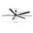 72 Inch 5 - Blade Wooden Ceiling Fan With Light And Remote Control