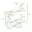 Lit simple au-dessus de simple en bois avec lumière DEL, 2 tiroirs et tablettes-946829292