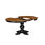 Ensemble de cuisine 7 pièces comprenant une table de salle à manger et 6 chaises en bois avec dossier en X - Noir-58737392