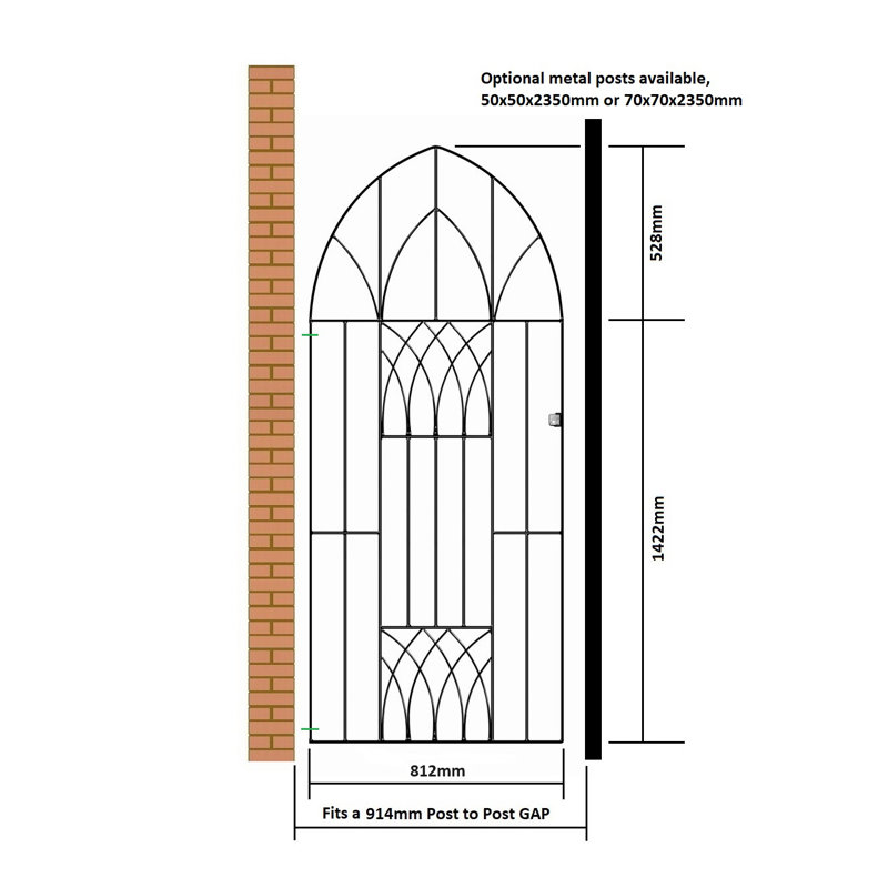 Guero Gate Fencing, 91cm W X 195cm H