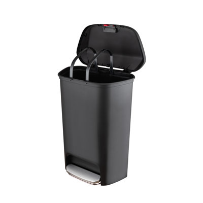 Poubelle à pédale en plastique 13 gallons