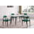 Stone Top Metal Base Dining Table-98536241