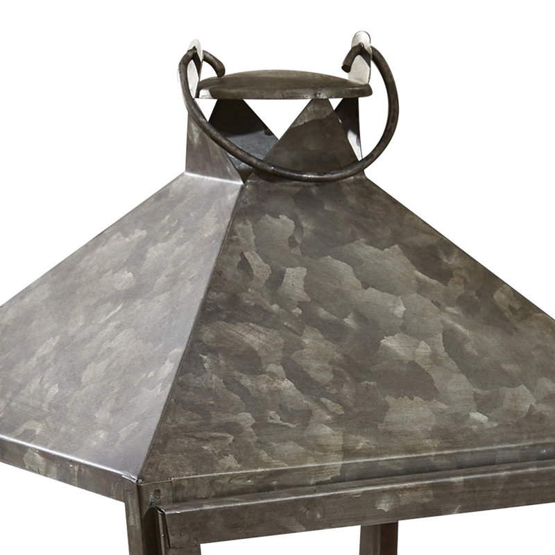 Grande lanterne rouge carrée Red Barrel Studio®, gris