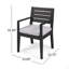 Ensemble de salle à manger d'extérieur extensible en bois d'acacia 7 pièces, gris foncé et gris clair sablé