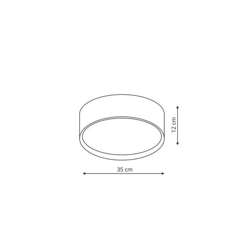 Cady Acrylic LED Flush Mount, Black
