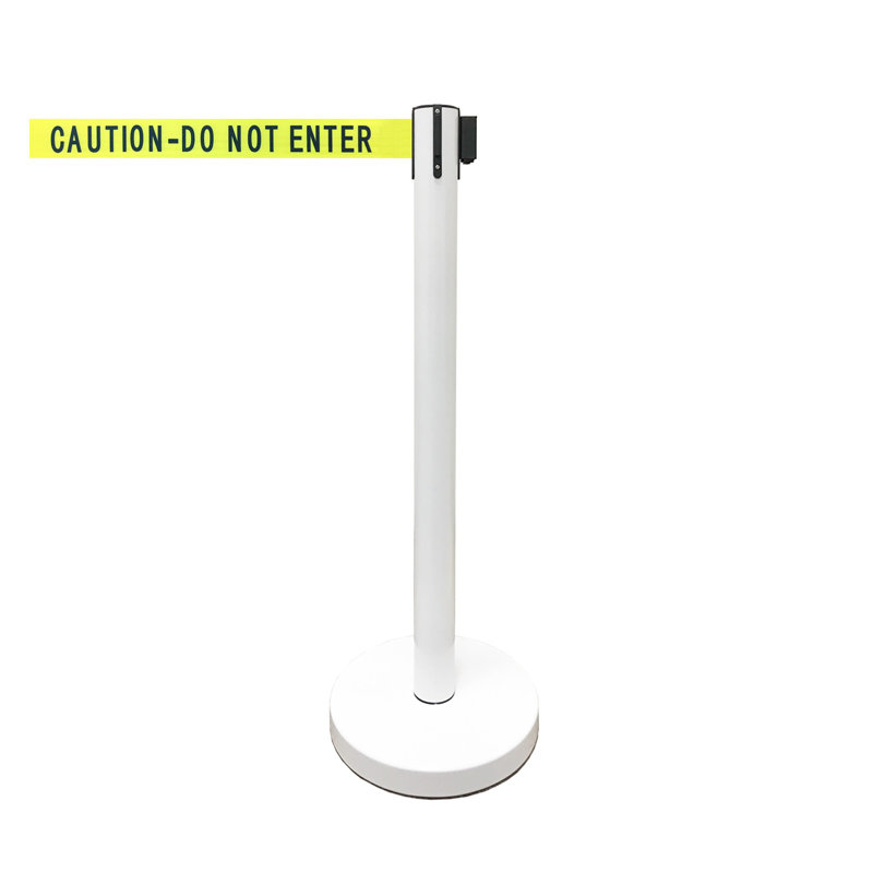 Barrière de sécurité de 36 po pour ceinture de sécurité rétractable (6 blancs avec ceinture de sécurité de 78 po + récepteur SF + W)
