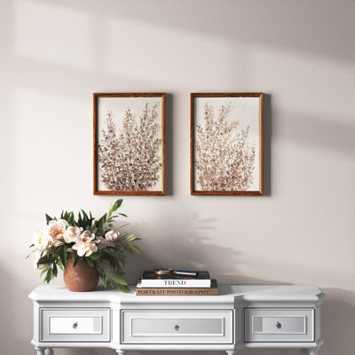 «Rustic Wildflowers I» par Vincent Van Gogh - ensemble de 2 reproductions d'art encadrées