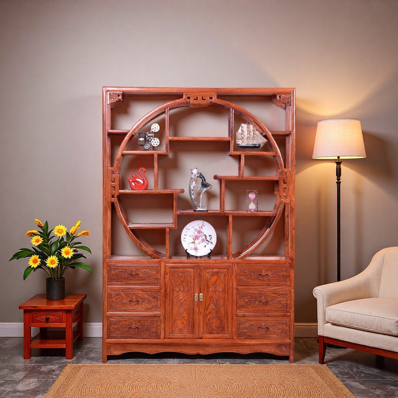 Nouvelle bibliothèque de style rétro chinois minimaliste